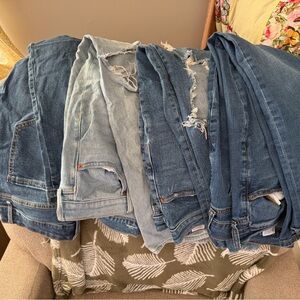 Mixed Denim Jeans Lot - Blue Denim Stack